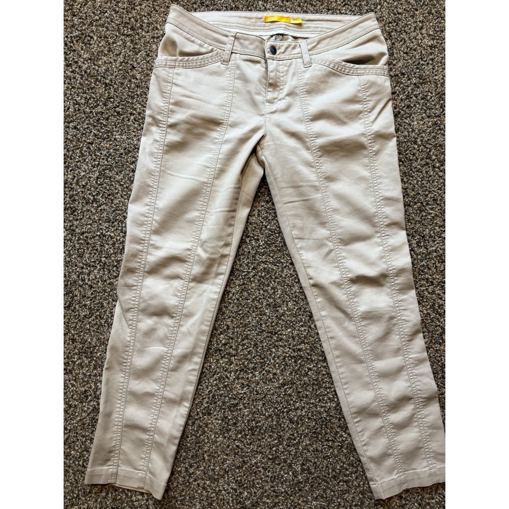 Lole Womens Pants Beige‎ Tan Size 8 Upf 50+ SunProtection Outdoor Lightweight